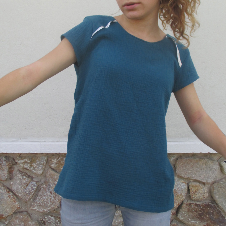 ila-lila: Blouse en Double-gaze