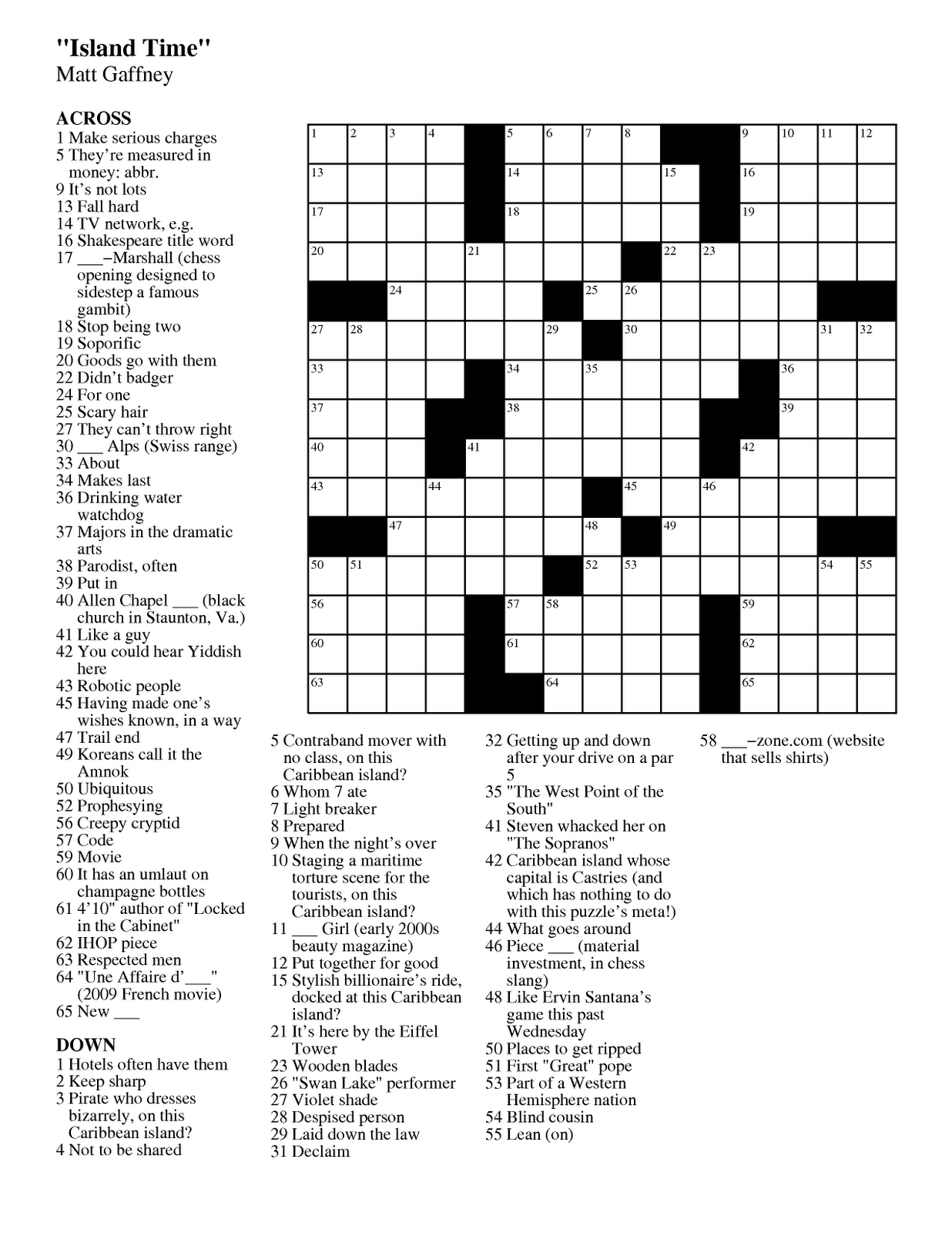 printable crossword puzzles by jacqueline mathews the daily commuter