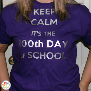 finished 100th day of school shirt