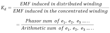 Distribution factor or Breadth factor