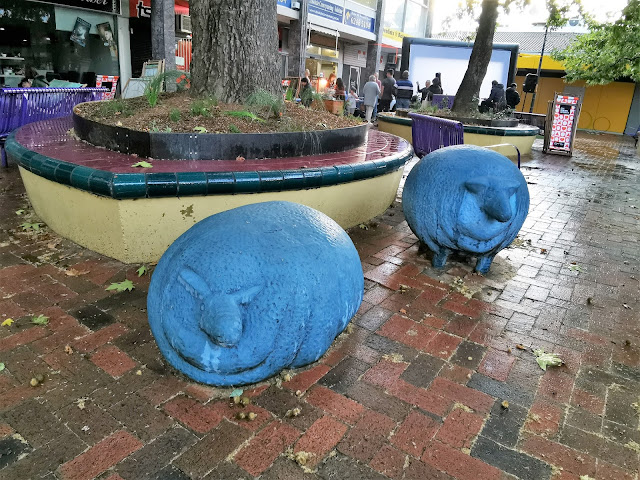 Canberra Public Art | Dickson Blue Sheep Sculpture