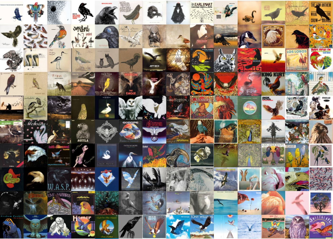 TravelMarx: Music album covers with birds on them
