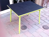 Lime Green Chalkboard Childs Table $59 Size 22x30x24