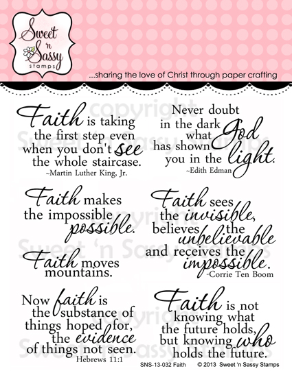 Sweet N Sassy Stamps Featuring Delightful Doilies And Faith