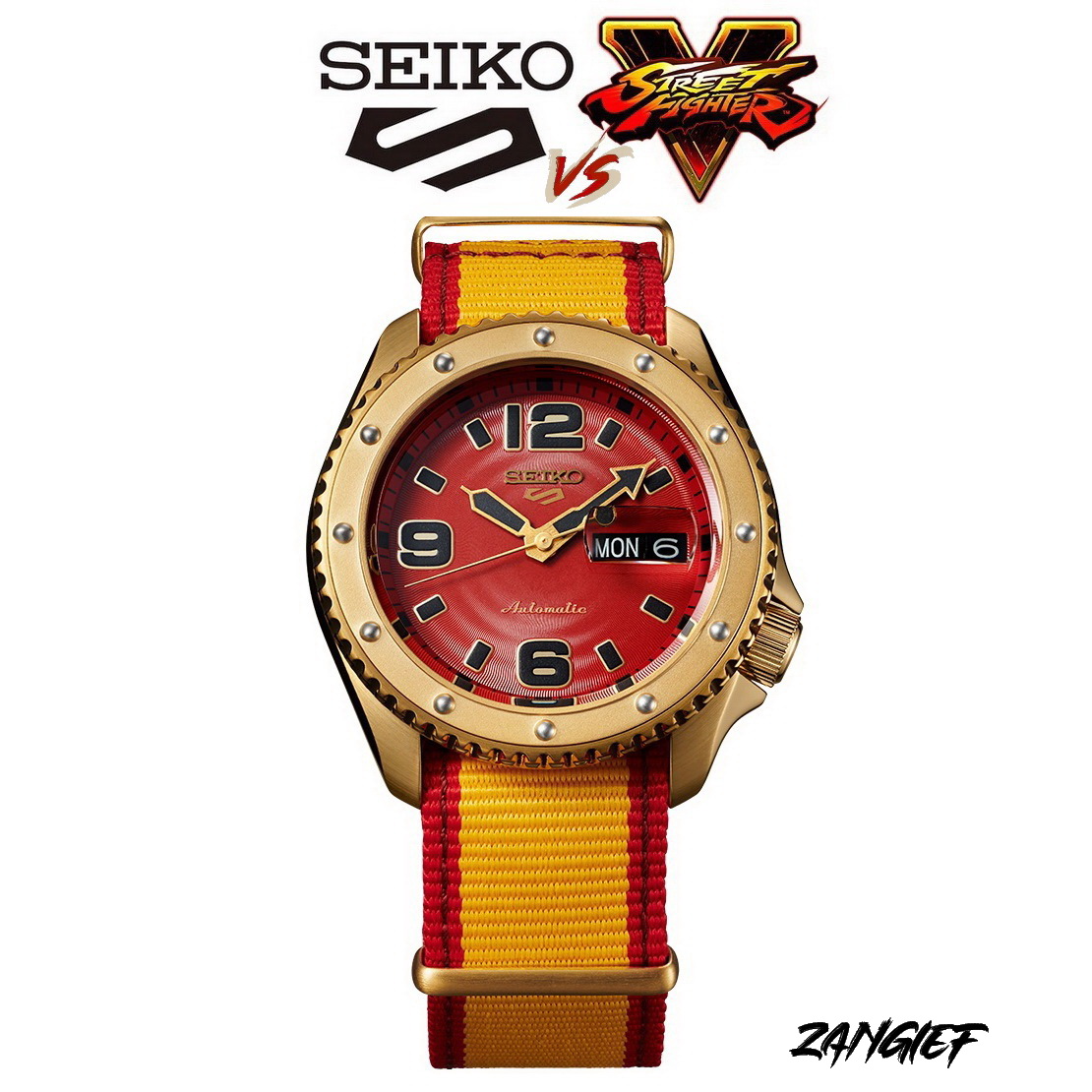 Seiko 5 Sports STREET FIGHTER V Limited Edition, RYU model