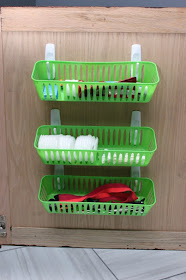 12 Ways to Organize with Command Hooks - organize stuff on the back of the door :: OrganizingMadeFun.com