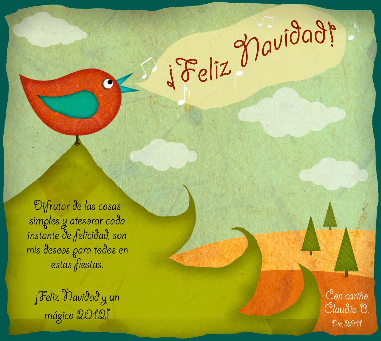 entre Diseños y otros monitos&hellip;: Tarjetas de Navidad