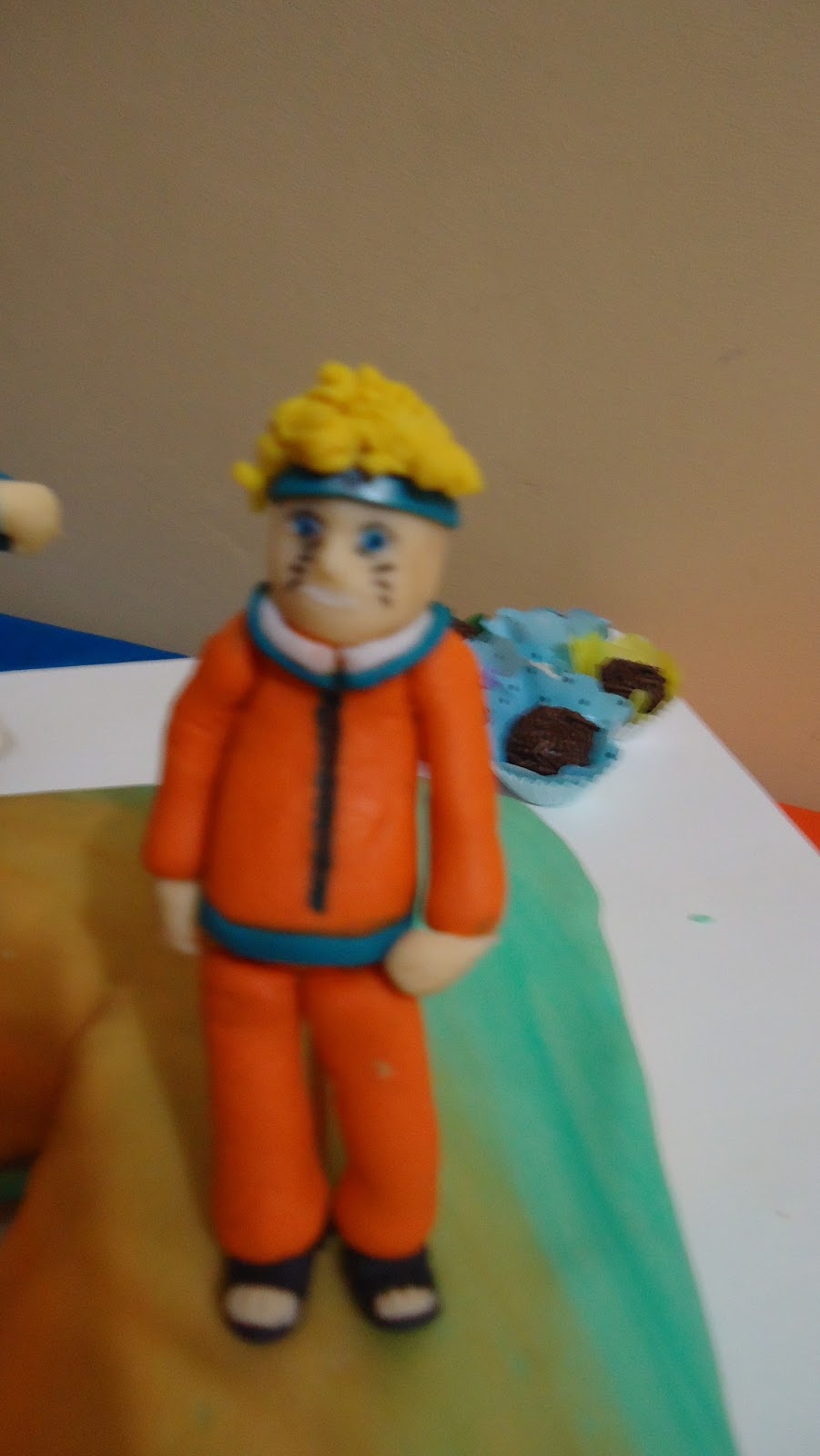 MAGALI POSTAI BOLOS E DOCES DECORADOS. BONECOS DO NARUTO DE PASTA