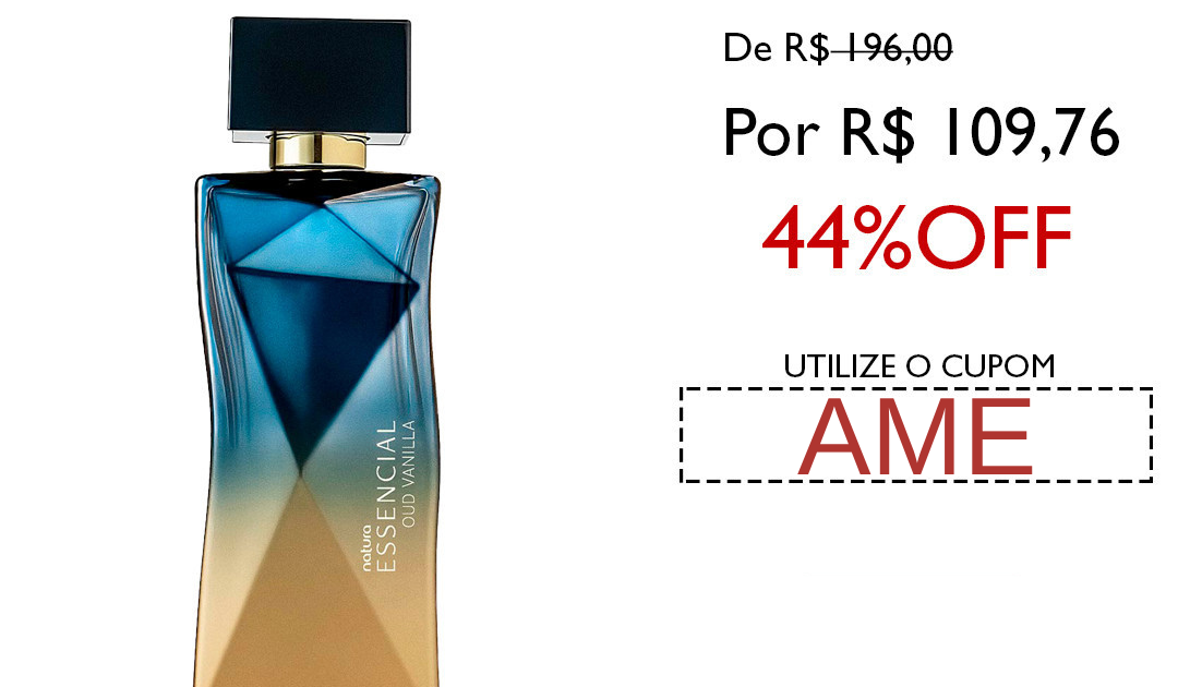 Deo Parfum Essencial Oud Vanilla Feminino Natura 100ml Consultoria