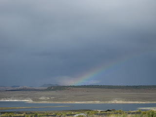 Rainbow over Crowley Lake, Bishop, California