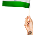 Waving Indian Flag in Hand Transparent Image