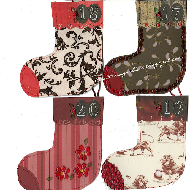 Robin's Creations of Joy Christmas Stocking Advent Calendar