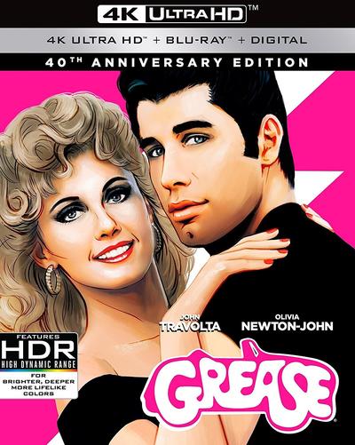 Grease (1978) 2160p HDR BDRip Dual Latino-Inglés [Subt. Esp] (Musical. Romance)