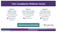 Text complexity webinar series