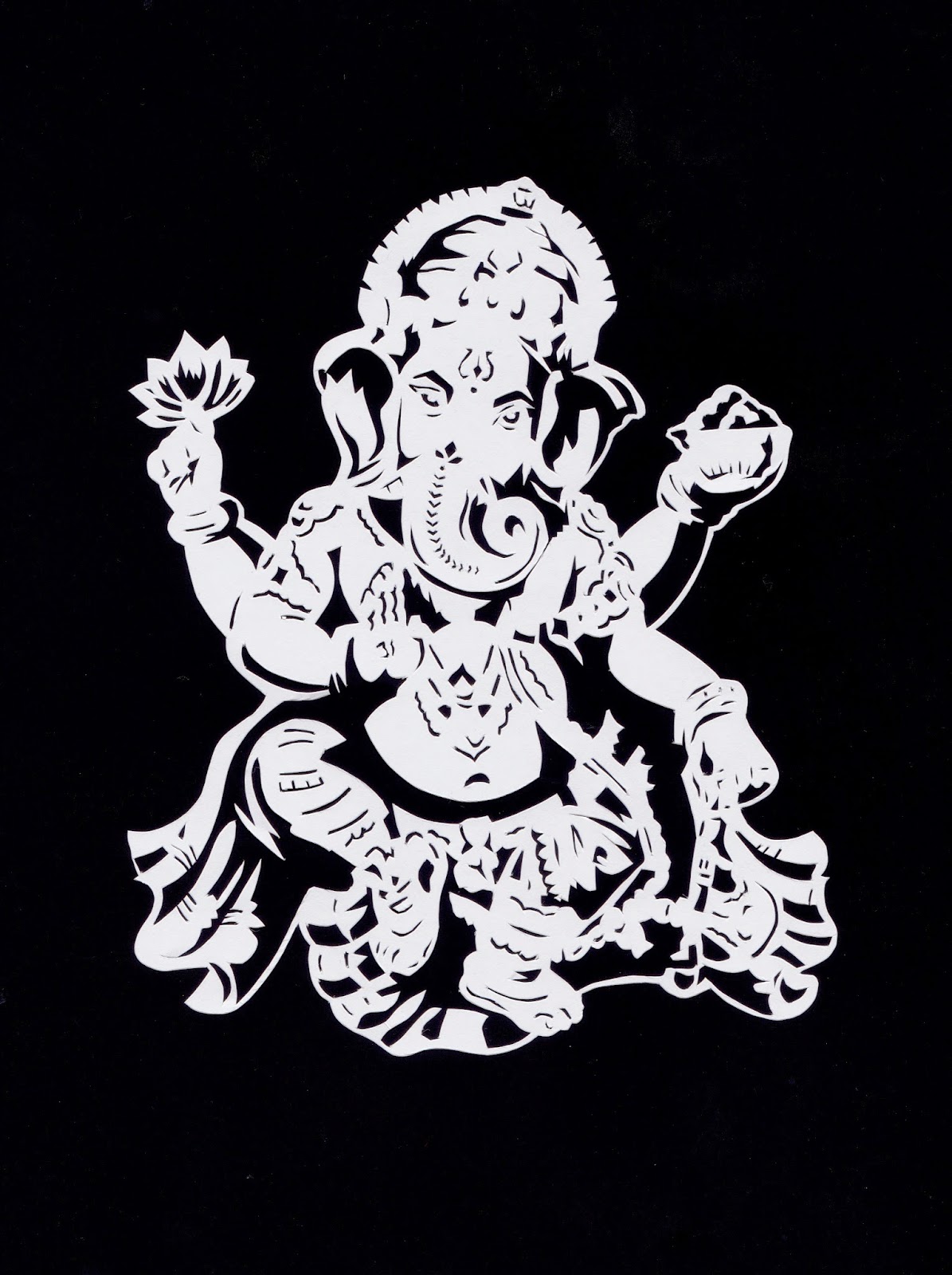 Scudge Ganesh Completed Cut Out