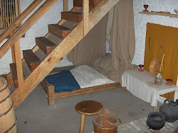 medieval bed bedroom sleep beds poor tudor furniture village straw story going children england reconstruction middle century were belgium stuffed