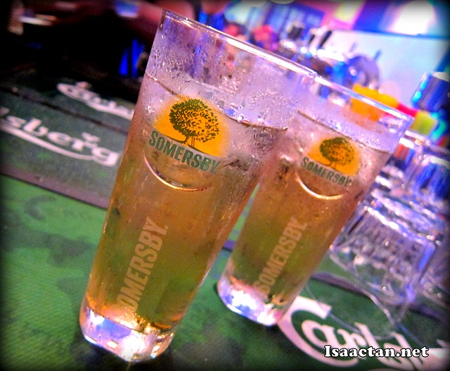 The refreshing Somersby Apple Cider which was both sweet and refreshing