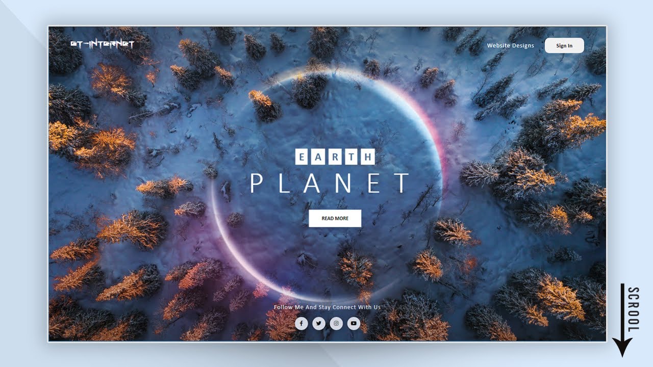 How To Make Smooth Scroll site with Sliders Using HTML CSS