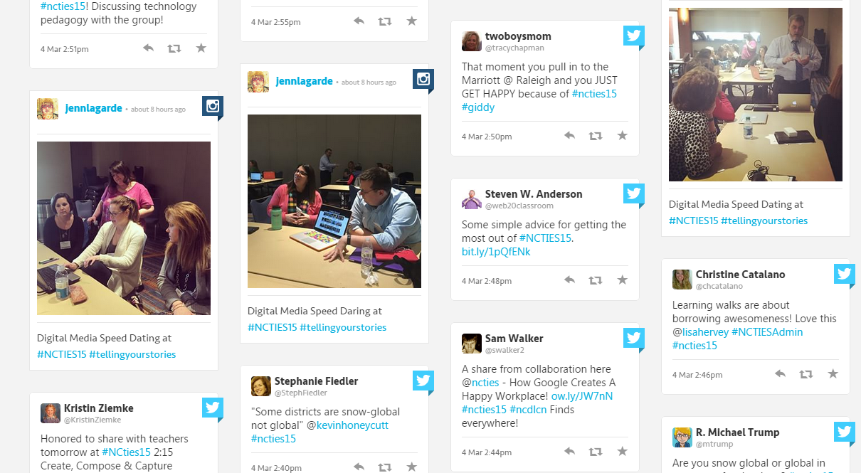 Free Technology for Teachers Tagboard Follow Hashtags from Multiple