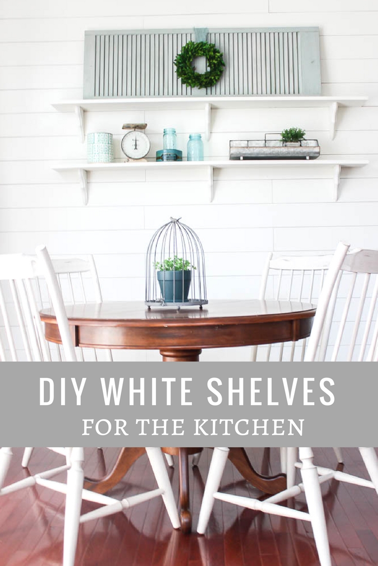 DIY white shelves DIY white shelves