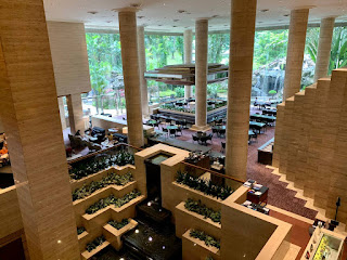 Lobby area (viewed from second floor), Sheraton Towers Singapore, 2021