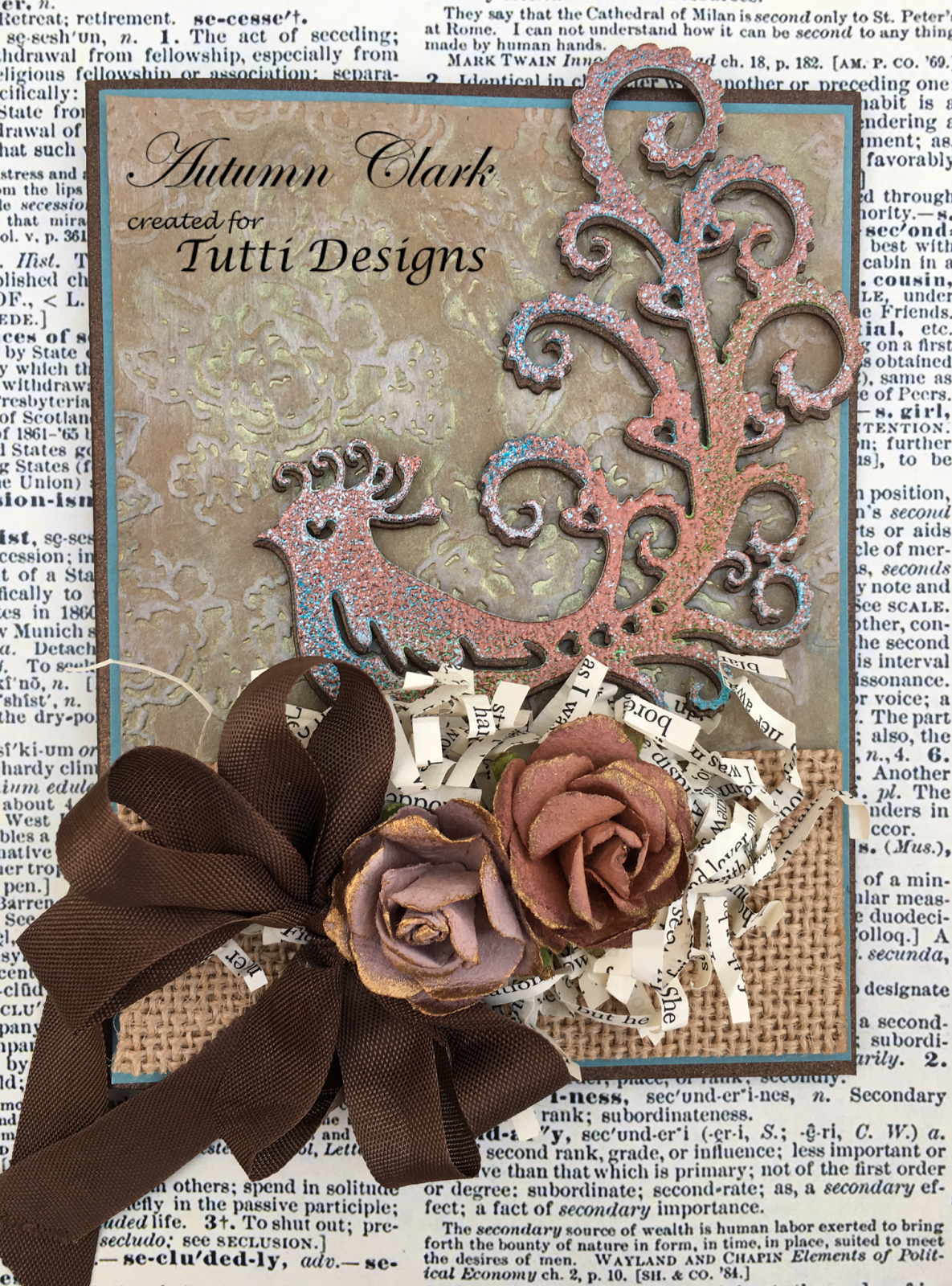 Tutti Designs Verdigris Embossing Die Cuts Tutorial
