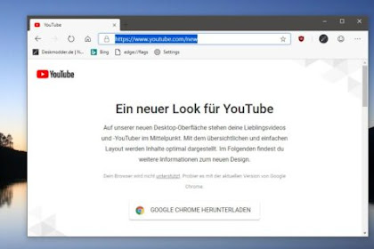 YouTube: Google mengganggu pengguna Microsoft Edge (Chromium)
