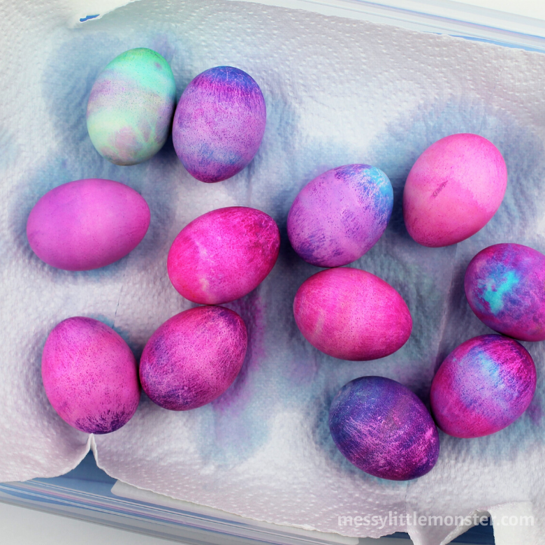 Dying eggs 2024 with shaving cream