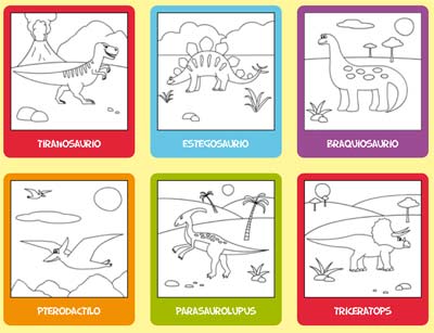 actividades de dinosaurios para niños