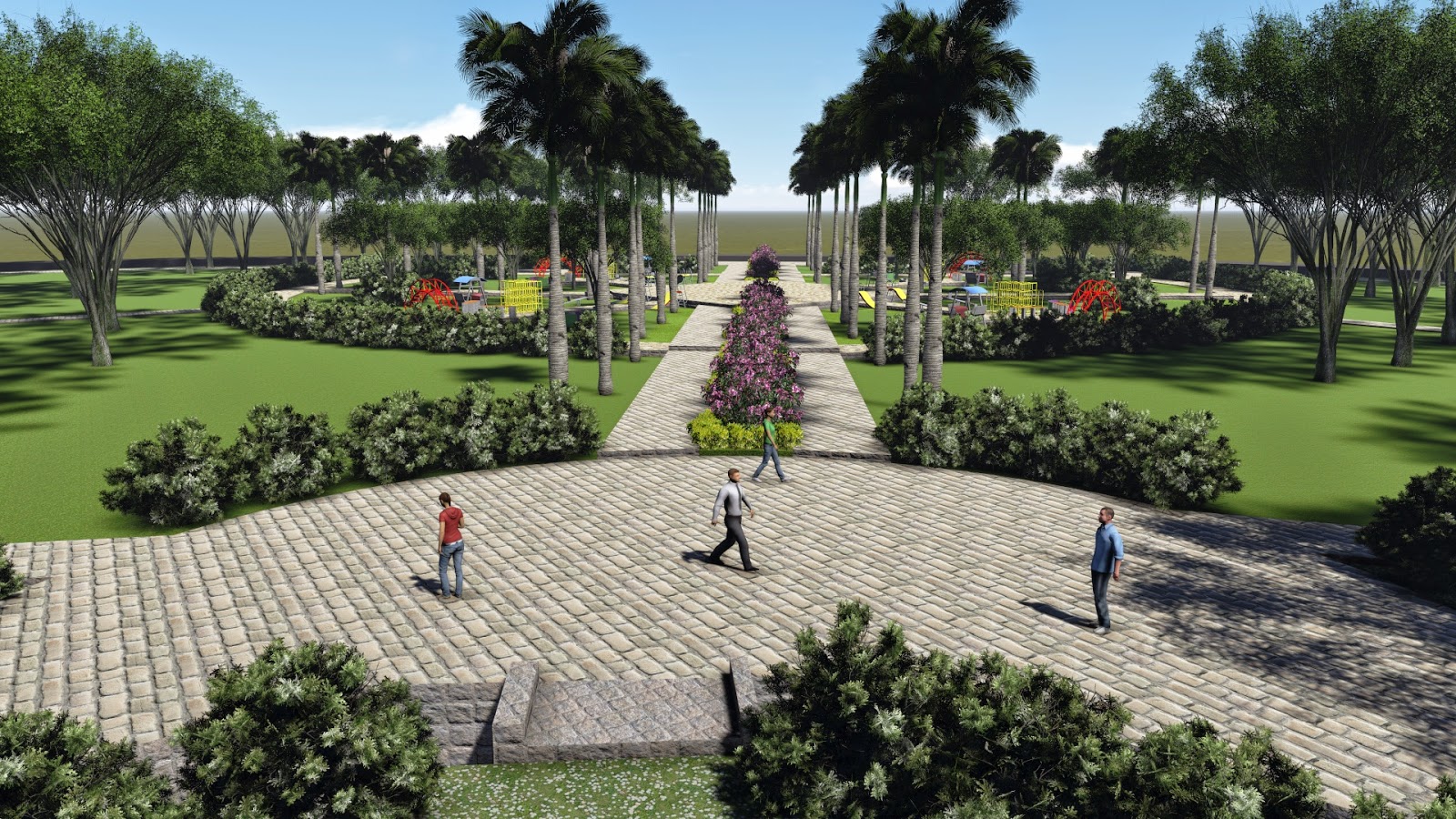 BT'01 STUDIO BORNEO RENCANA PENATAAN TAMAN DEPAN KANTOR BUPATI KATINGAN