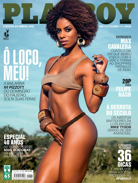 Fotos de Ivi Pizzott, Domingão do Faustão, nua pelada na Playboy Brasil