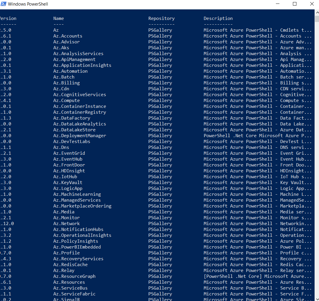 Azure & Co Check your Azure PowerShell Az Module Installation