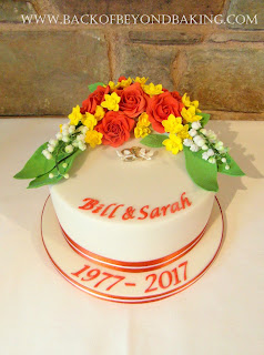 ruby wedding cake