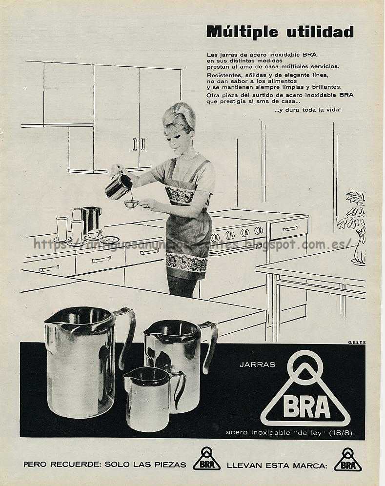 Antiguos anuncios de antes Bra (menaje de cocina) (15 anuncios)