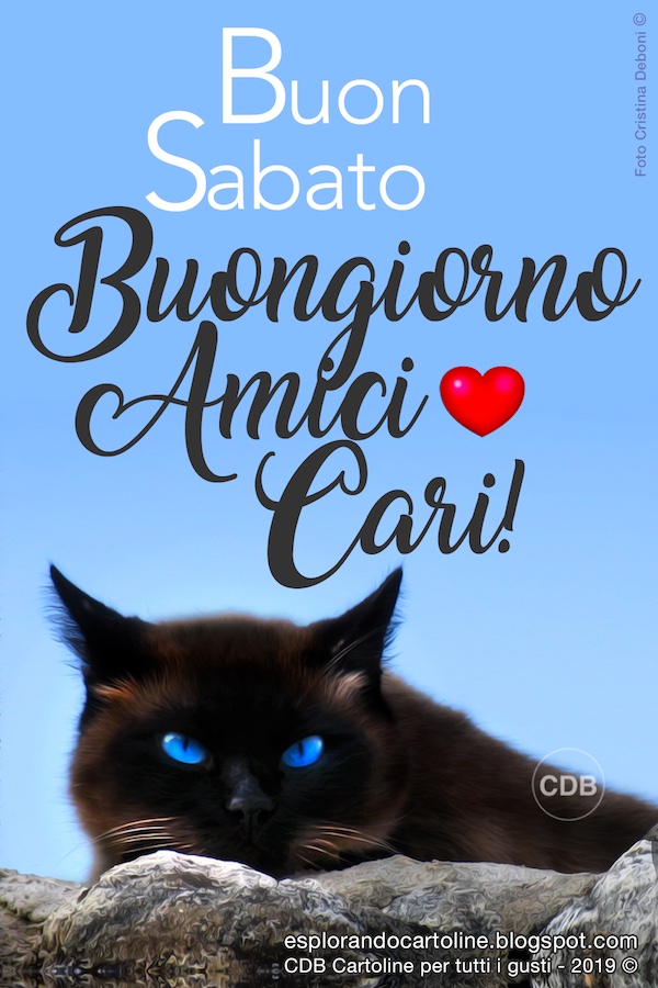 CDB Cartoline per tutti i gusti Cartolina ️ BUON SABATO! BUONGIORNO jpg (600x900)