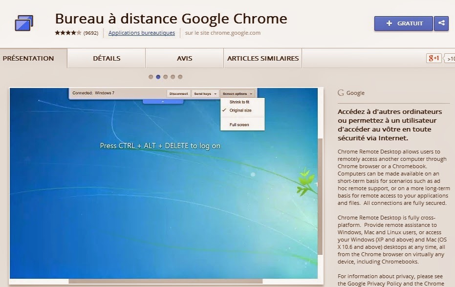 Chrome Remote Desktop for windows