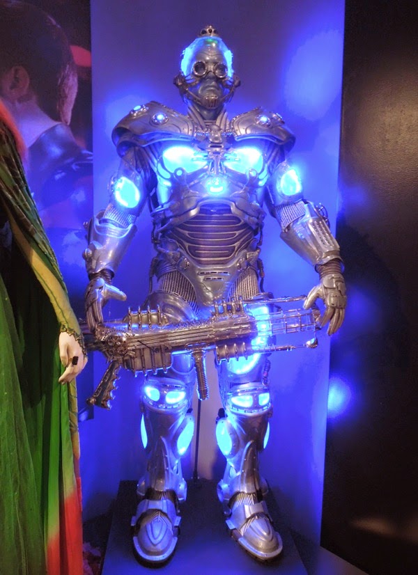 Hollywood Movie Costumes And Props Arnold Schwarzenegger S Mr Freeze Sub Zero Armour From Batman Robin On Display