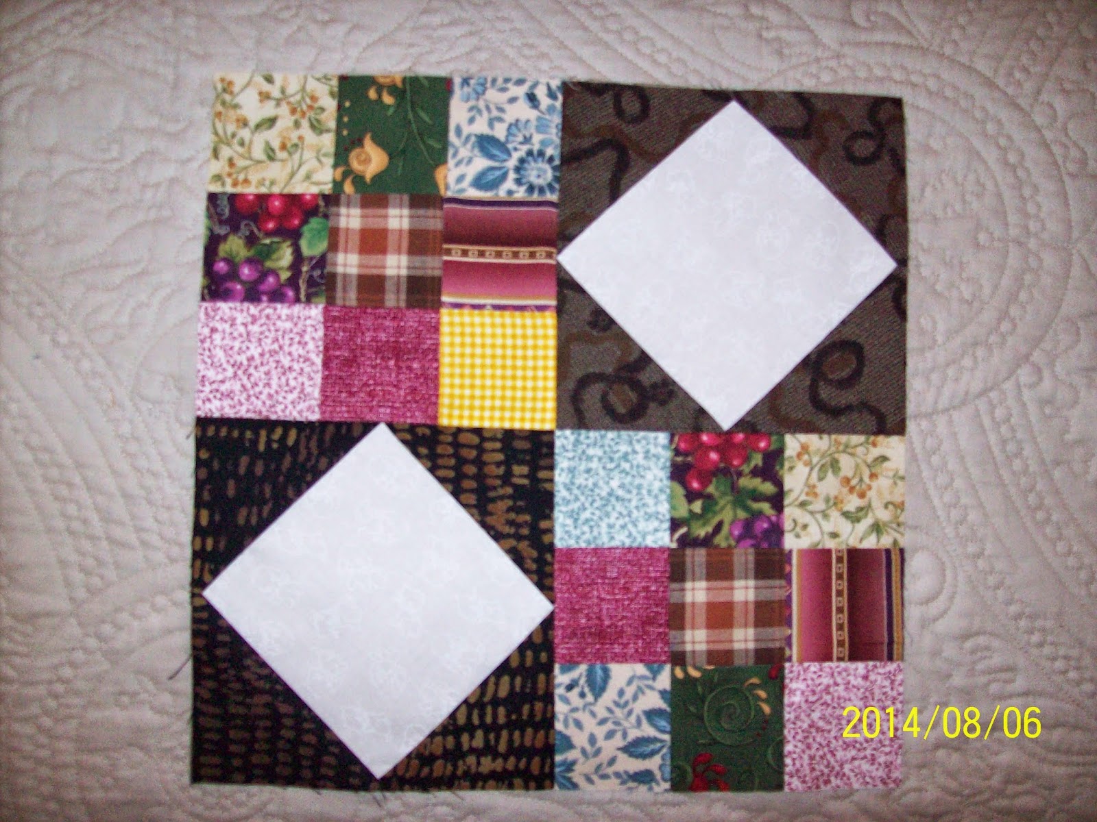 Quilting block swaps Australia July blocks from Carin in Sweden