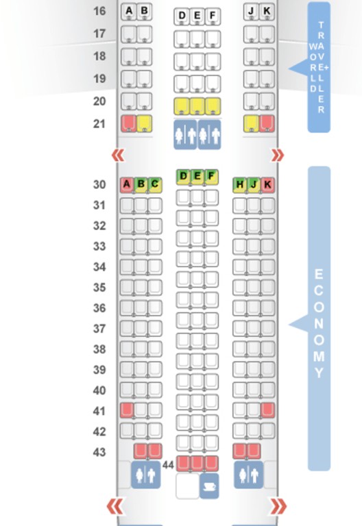 787 Dreamliner Seating Chart