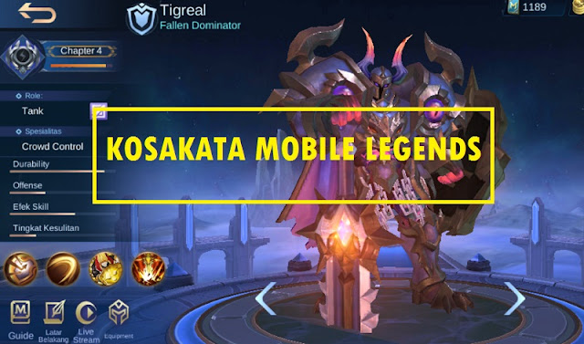 Kosakata Mobile Legends