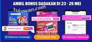 Cara Pakai Bonus Dadakan Lazada Menggunakan Belanja