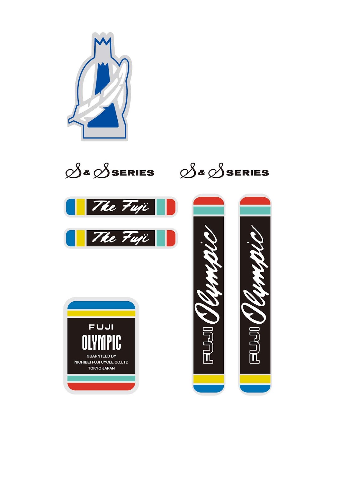 fuji bike stickers