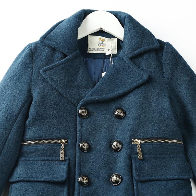 Áo Khoác Thu Đông Trẻ Em Dạ Tay Dài Phối Dây Kéo - BCOBI 157281 6 7 99