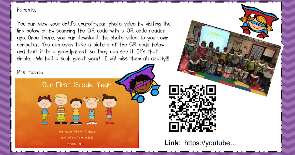 1st Grade Grapevine: End of Year Photo Video
