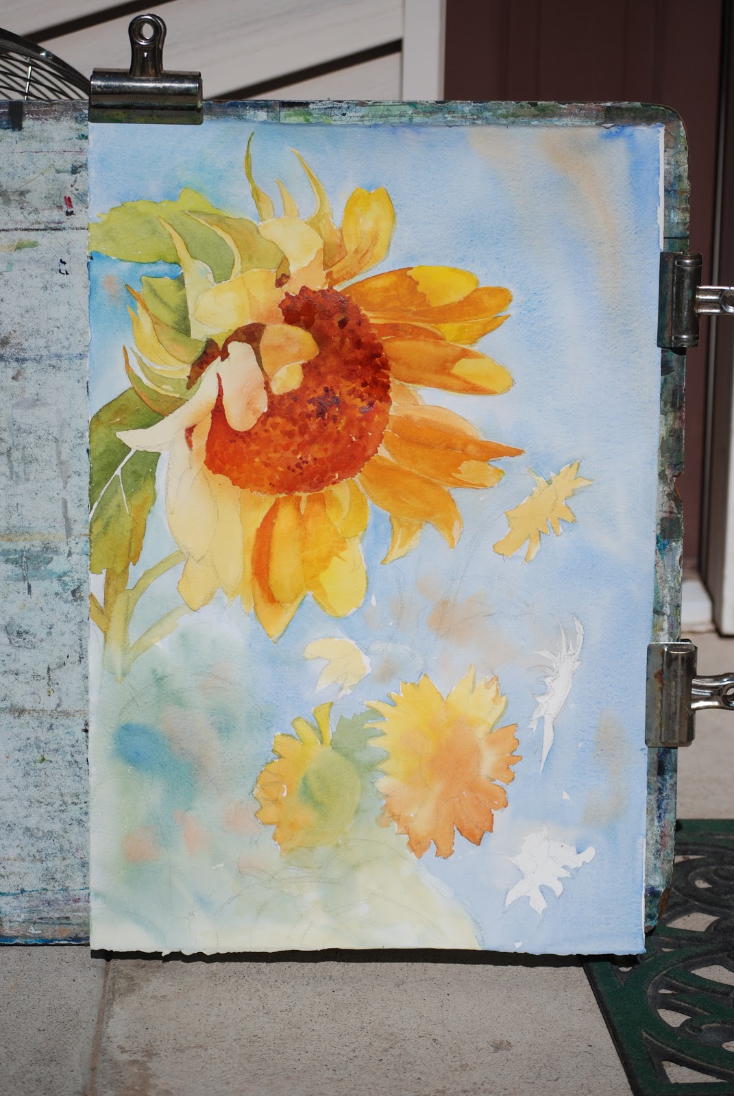 Sally Cannon Ellis' Watercolor Adventures Wet in wet and direct