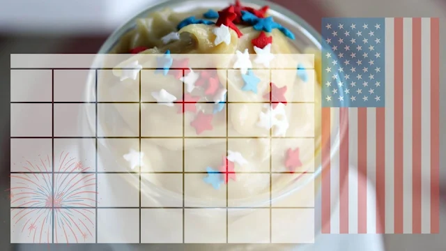 Blank calendar templates - 4th of July (with Recipe!)