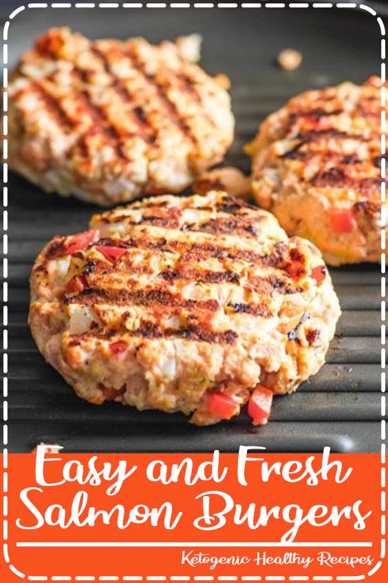 Easy and Fresh Salmon Burgers Healthy Recipes Jessica