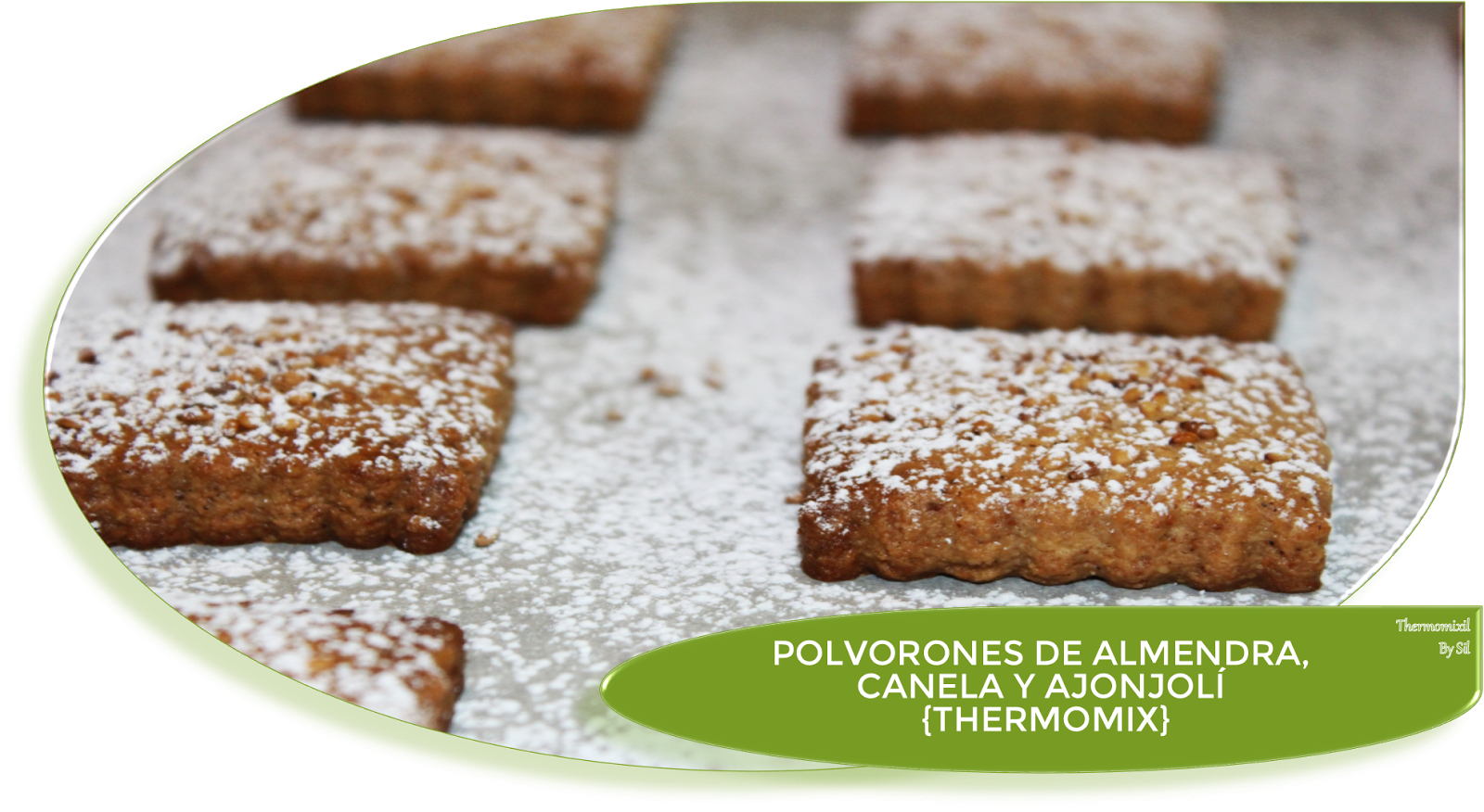 POLVORONES DE ALMENDRA, CANELA Y AJONJOLÍ