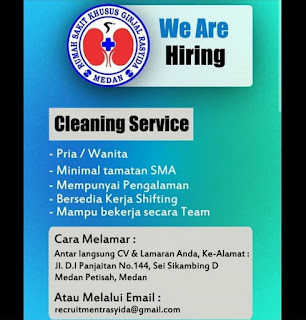 Cleaning Service di RS Khusus Ginjal Rasyida