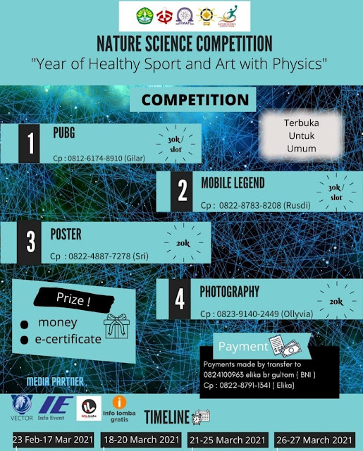 NATURE SCIENCE COMPETITION🏈 *"Year Of Healthy Sport and Art With Physics"